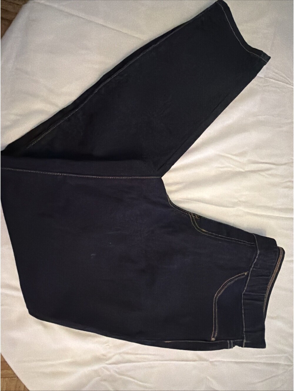 Crown & Ivy Women's Size 14R Blue Denim Skinny Jeans - Dark Wash Pull-On
